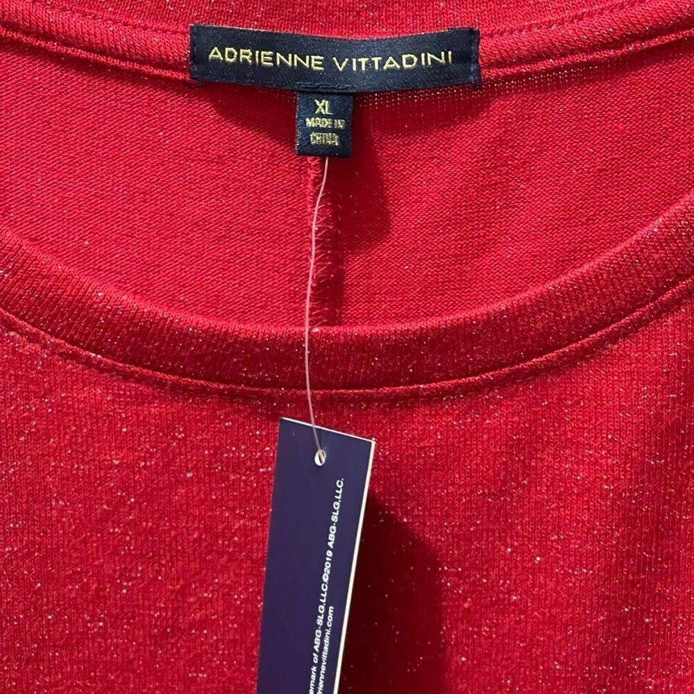 ADRIENNE Vittadini jeweled glitter top NWT - Picture 6 of 8